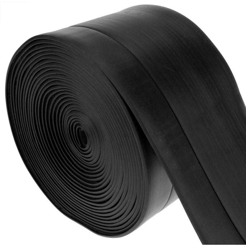 PrixPrime - Rodapié flexible autoadhesivo de 70 x 20 mm de longitud de 5 m de color negro