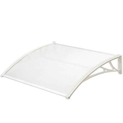 PrixPrime - Rosone trasparente 100x60 cm per porte e finestre colore bianco