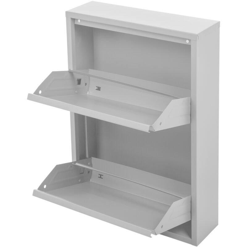 Prixprime - Scarpiera in metallo bianco a 2