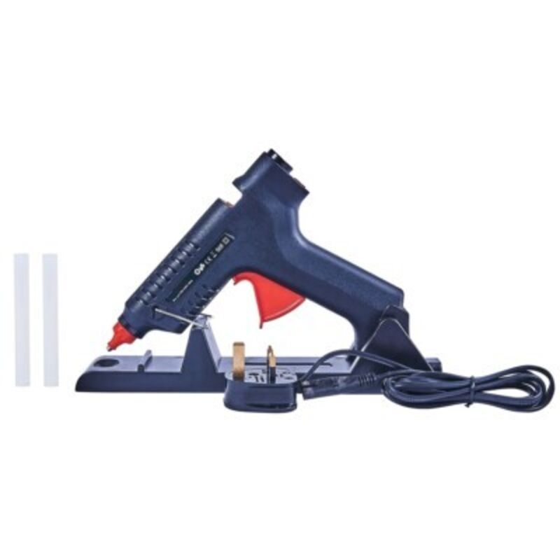 Pro 35-80W cordless rechargeable hot melt glue gun hobby craft & 2 sticks GG203