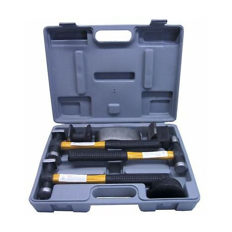 PRO 7PC CAR AUTO BODY PANEL DENT REPAIR TOOL KIT FIBRE BODY BEATING HAMMERS