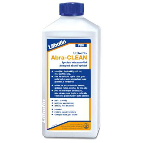PRO Abra-CLEAN - Nettoyant alcalin spécial avec nanoparticules abrasives - Lithofin - 0,5 L