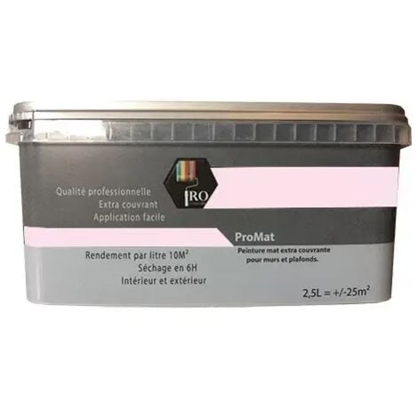 PRO COULEURS Peinture acrylique mat 2,5L Rose dragée 2,5 L