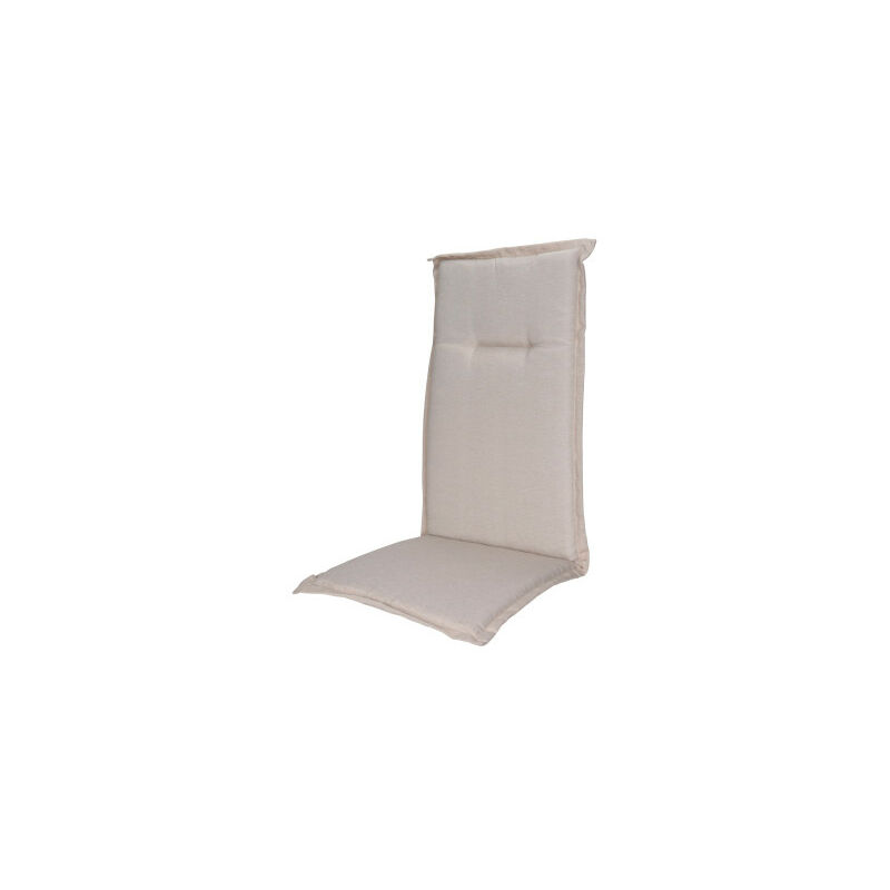 Coussin pour fauteuil de jardin beige imperméable 120x50x6cm - Beige