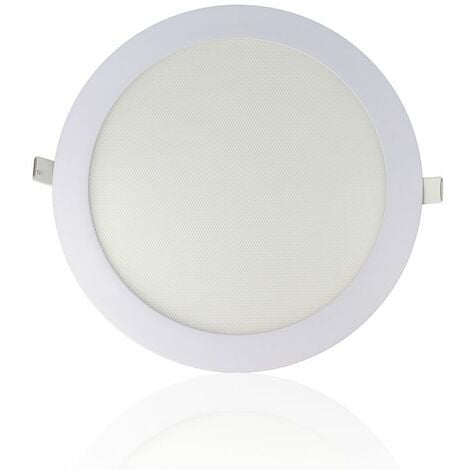 PRO LED INT24 - Faretto LED rotondo da incasso ultrasottile diam.240mm, 20W, 220Vac, Luce Calda - Bianco