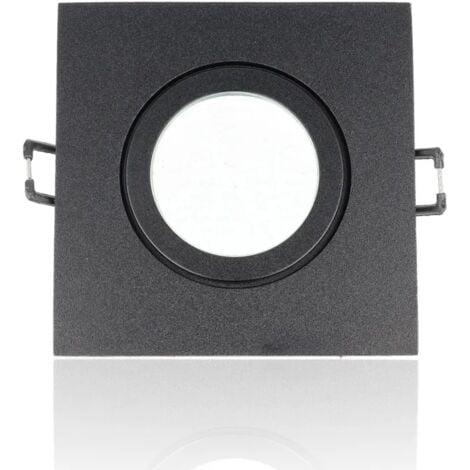 PRO LED SPE13 - Porta faretto quadrato da incasso mis.91x91mm, diam.60mm, Nero (senza portalampada)