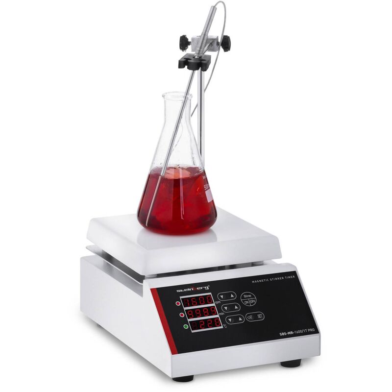 Image of Steinberg Systems - Magnetrührer Pro Heizplatte Kochplattenmischer Wärmeplatte 2 Fach Liquid Mixer