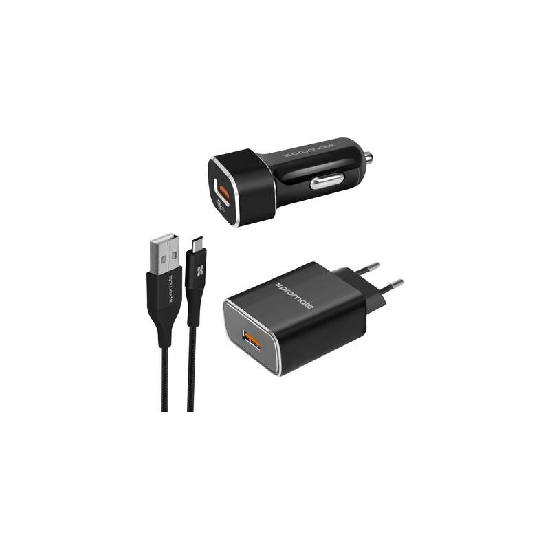Unigear-QC3 UnigearQC3-EU Pro Mate Chargeur USB pour voiture, pour camion, pour prise murale 2 x USB 3.0 femelle type A