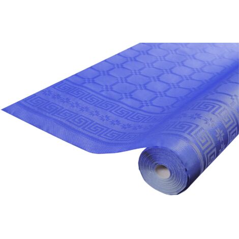 Pro Nappe - Cod. R482519I - Tovaglia a rotolo in carta damascata 1,18 x 25 Mt - 83 coperti - Carta dal motivo universale, offre eleganza e sobrietà - Colore blu scuro