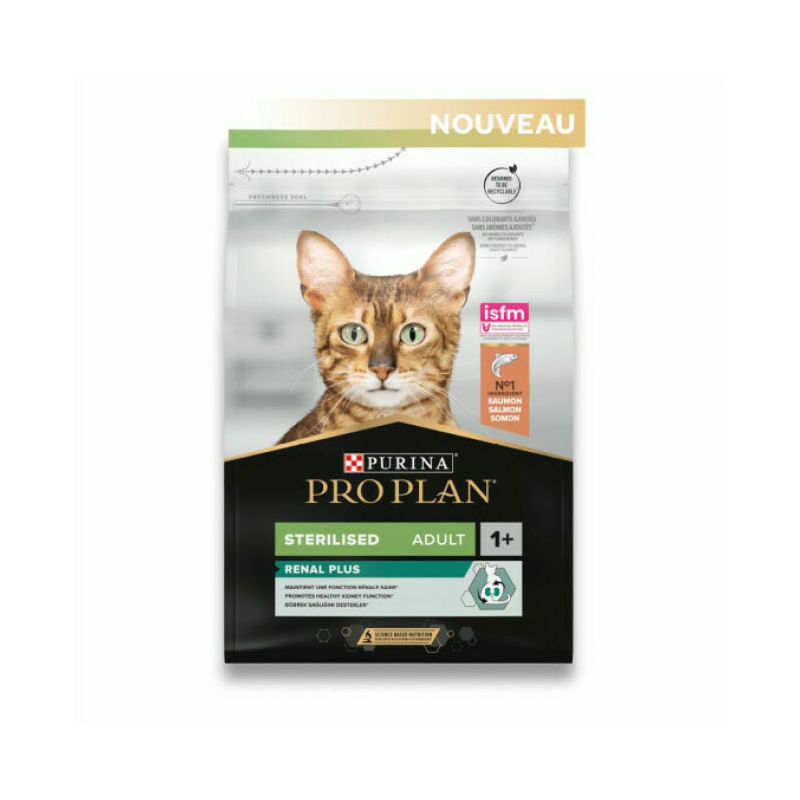 Proplan - Croquettes pour chats Pro Plan Adulte Sterilised Saumon Sac 3 kg