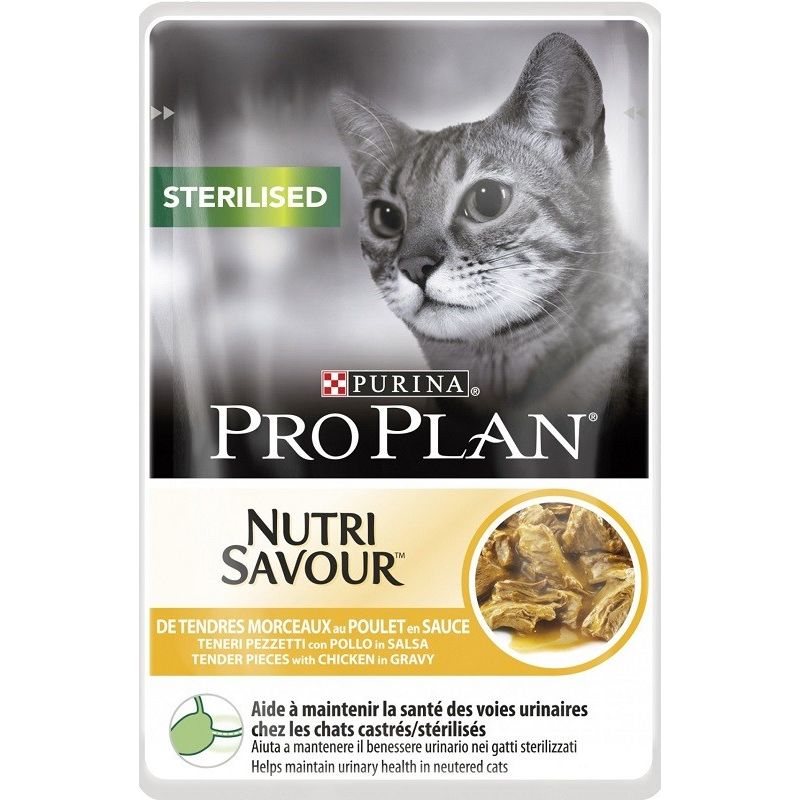 Nutrisavour per Gatto Sterilised con Pollo in salsa da 85gr - Pro Plan