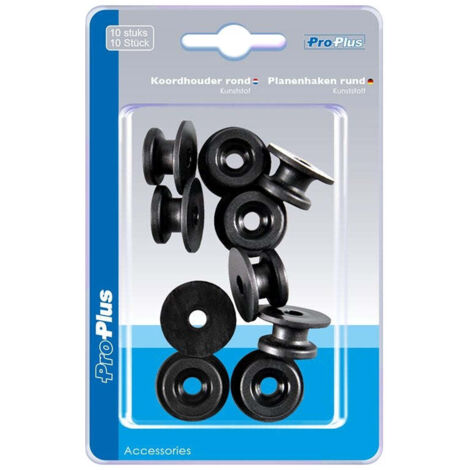 PRO PLUS 342150S - Ganci Rotondi in plastica, 10 Pezzi