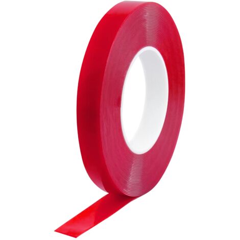 Pro Tack 1000 - glasklares doppelseitiges Klebeband - UV-beständig - 19 mm x 10 m