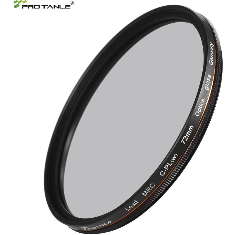 

PRO TANLE Filtro polarizador circular CPL de 72 mm, 22 capas, super multicapa, con soporte de almacenamiento para lentes de camara, 72 mm