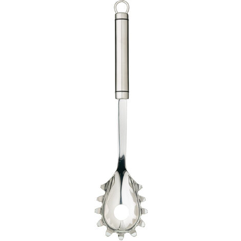 PRO-TOOLS & SOFT GRIP TOOLS Spaghetti de Server de Edelstahl mit ovalem Griff, Silber