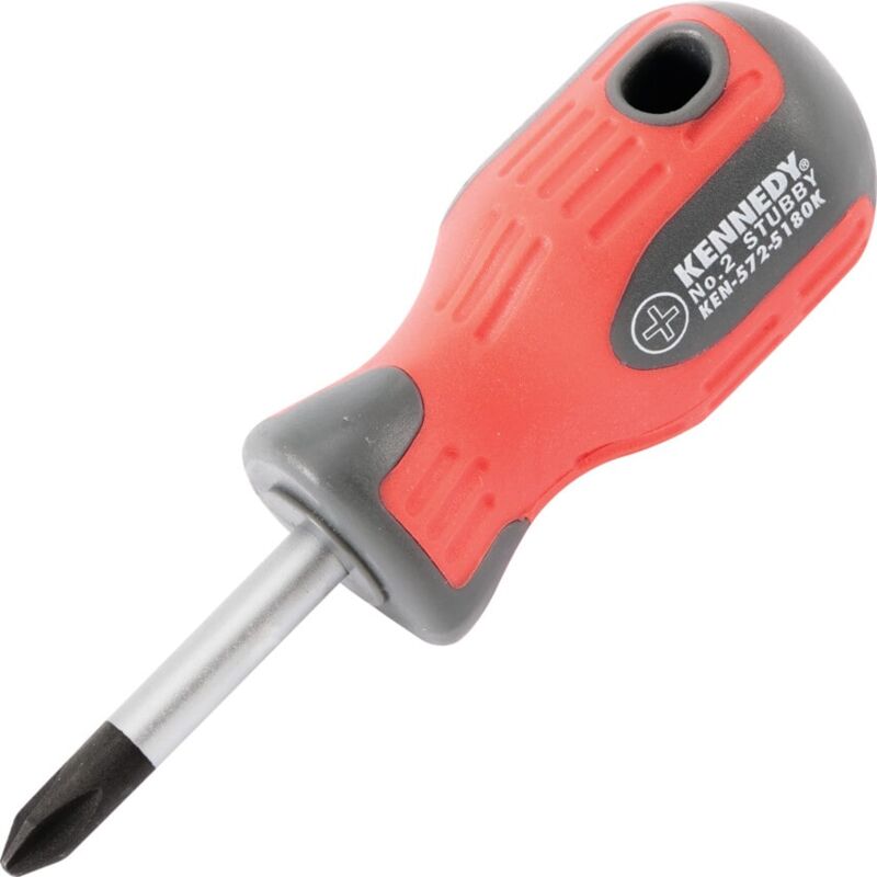 Pro-torq Stubby Phillips Screwdriver, NO.2 Phillips Tip, 38MM Blade - Kennedy-pro