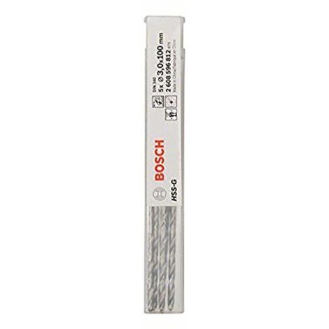 PRO Trapano a spirale HSS-G, 3 x 66 x 100 mm, set da 5 pezzi