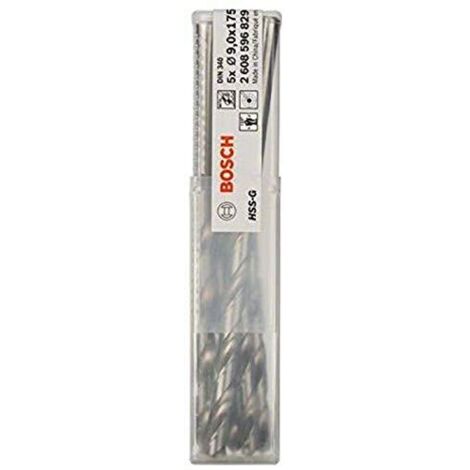 PRO Trapano a spirale HSS-G, 9 x 115 x 175 mm, set da 5 pezzi