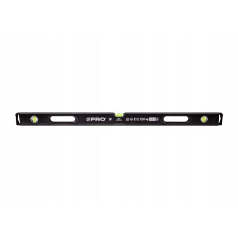 PRO900 Hochleistungs-Wasserwaage, SCHWARZ GEFRÄSTE, DOPPELSEITIGE Wasserwaage 100 cm