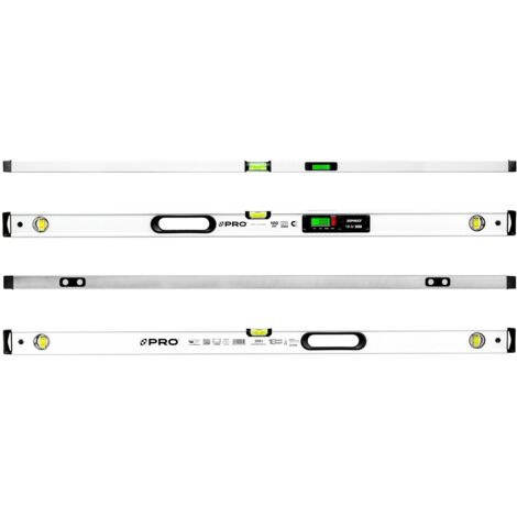 PRO900-WASSERWAAGE MIT ELEKTRONISCHER ANZEIGE UND MAGNETEN 120 CM - 100-E4-120