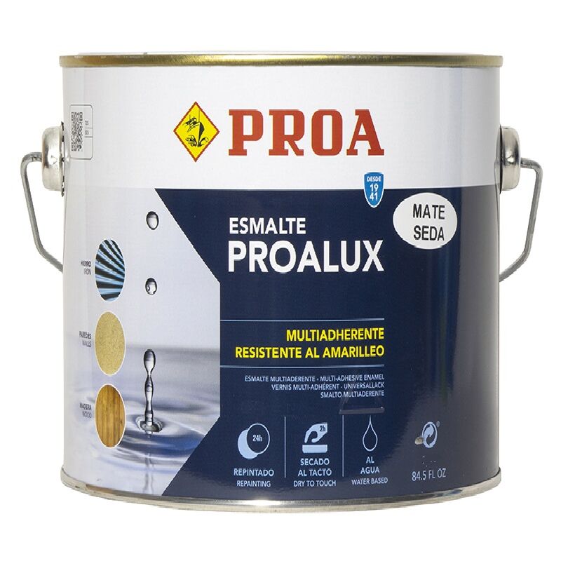 

LUX Esmalte al agua Mate, Blanco 2,5lts - Proa