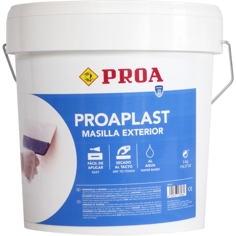 

PLAST MASILLA EXT. 5 Kgs., 5lts - Proa