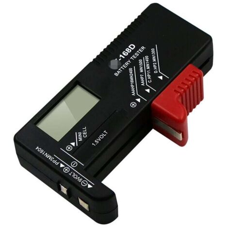 Probador de batería universal Ulisem, comprobador de batería universal, comprobador de batería digital, para pilas AA, AAA, CD, 9 V, comprobador de voltaje de batería de 1,5 V, Superma