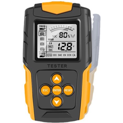 Probador de baterías de coche de 12V/24V, analizador digital de baterías LCD, herramienta de diagnóstico de carga de coche, medición SOH, SOC, CCA, IR para coche, camión y motocicleta
