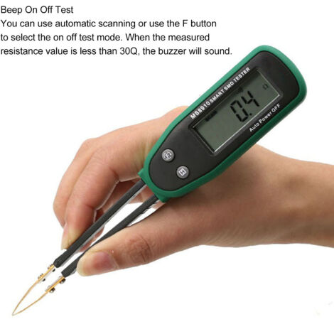 Probador de componentes SMD MY8910S con pinza electrónica - Multifunción para diodos, resistencias y capacitancias