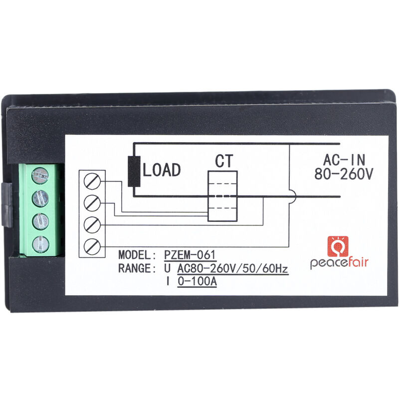 

Probador de deteccion de energia de potencia activa de voltaje actual LCD digital