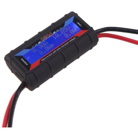 Probador de detectores de vatios, medidor de vatios, pantalla digital LCD multifuncional, 150 A, 0-60 V, analizadores de potencia, voltímetro, amperímetro