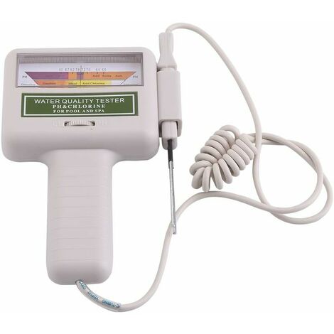 Probador de medidor de PH de cloro, Monitor Digital de análisis de calidad del agua 2 en 1 para piscina, spa, agua potable
