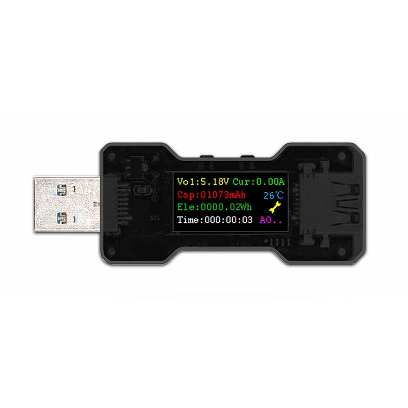 

Probador de pantalla a color USB FNB18, indicador de cargador de banco de energia