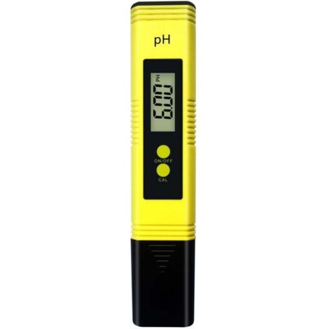 Probador de pH profesional, función de calibración automática y rango de medición de 0,00 a 14,00 para agua, rango de medición portátil para acuarios hidropónicos y piscinas.