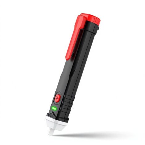 Probador de voltaje sin contacto HT85, lápiz probador de voltaje CA con linterna LED, detector de voltaje CA 50-1000 V, prueba puntos de interrupción de circuitos activos (NCV).