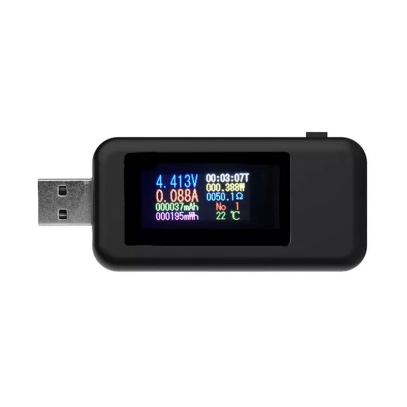 

Probador USB de pantalla LCD digital KWS-MX18 10 in1, medidor de potencia del probador de corriente de voltaje