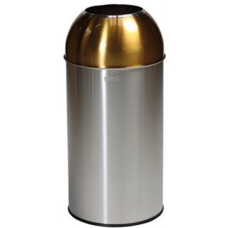 Probbax, Collecteur de déchets en inox, capacité 40 l, l x h x