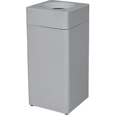 Probbax, Poubelle, acier, auto-extinguible, capacité 42 l, l