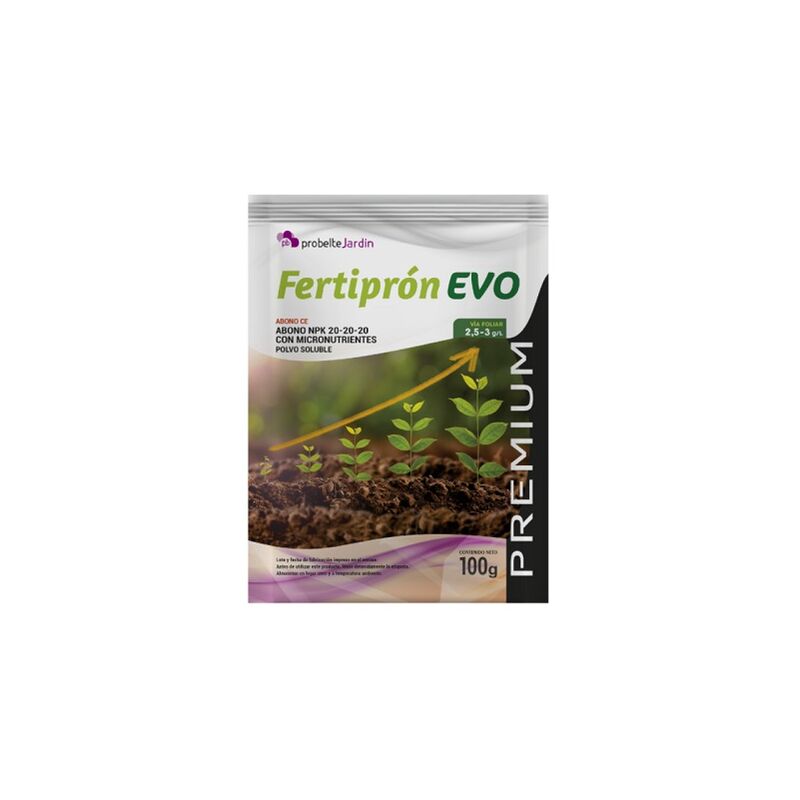 

FERTIPRÓN EVO PREMIUM NPK 20-20-20 con micronutrientes, 100 gr - Probelte