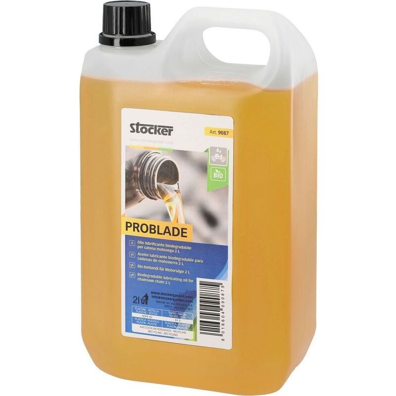 Problade 2 l Huile lubrifiante biodégradable pour tronçonneuses - Stocker