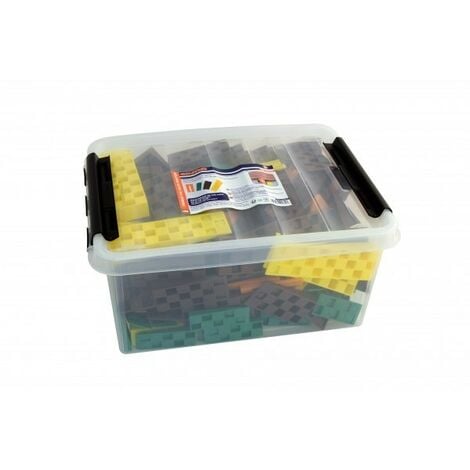 Probox de 245 cales crantées EDMA - 60 oranges + 70 vertes + 7 marrons + 40 jaunes - 188455