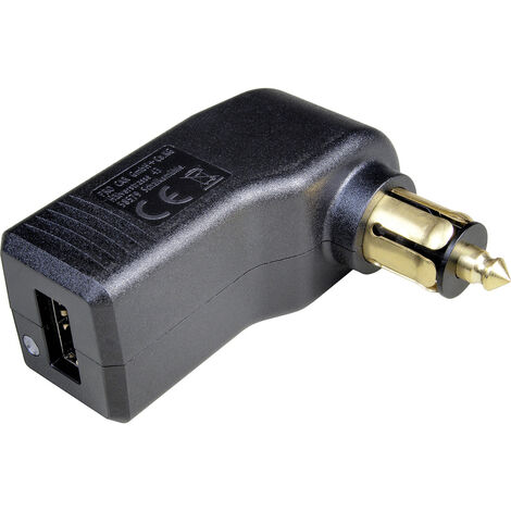 ProCar Gewinkelter USB Normstecker Belastbarkeit Strom max.=3 A   12 V, 24 V