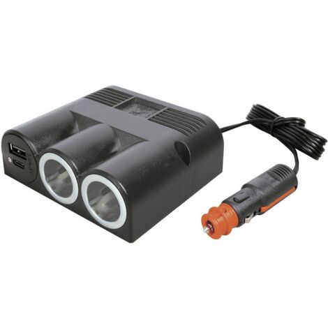 ProCar Presa multipla a tre con Power USB-C/A presa doppia 12 o 24 V/DC