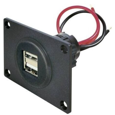 ProCar Presa USB doppia Portata massima corrente=5 A Adatto per (dettagli) USB-A da pannello 12 V a 5 V, 24 V a 5 V