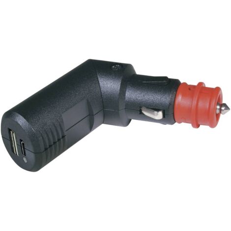 ProCar Spina di carica doppia USB-C/A angolabile 12 V/5 V. Portata massima corrente=3.6 A 12 V