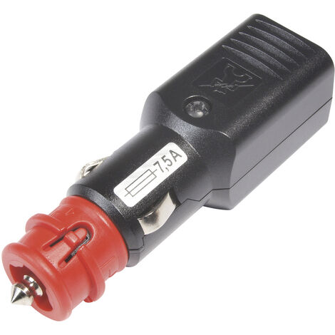 ProCar Universalstecker NG 7,5A mit zwangsgeführter Zugentlastung, mit Sicherung Belastbarkeit Strom