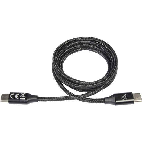 ProCar USB-Ladekabel   USB-C® Stecker 1.00 m Schwarz  52009000
