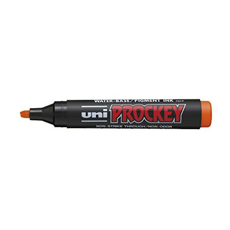 Prockey PM126 O Marqueur Pointe Biseautée Orange - Lot de 12