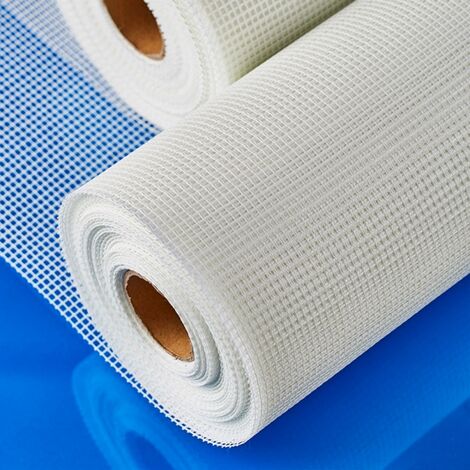 Procom – Tissu en fibre de verre 1m x 50m – Treillis renforcé pour enduit d'étanchéité C3 Souple – Résistance aux déformations et variations hygrométriques