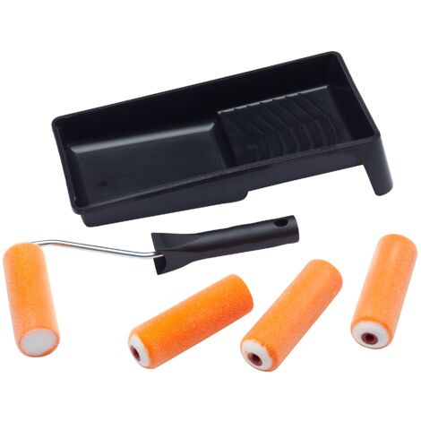 ProDec Advance - Set di 6 mini rulli da 10,2 cm, telaio e vassoio per una finitura ultra liscia con vernici lucide e satinate
